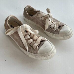 Converse Chuck Taylor All Star CTAS OX‎ Tan Suede Shoes Womens Size 7 Men…
